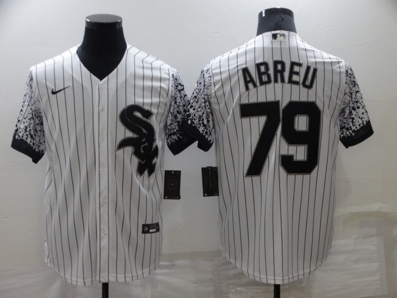 Chicago White Sox #79 Jose Abreu White City Connect Cool Base Stitched Jersey