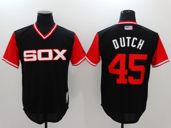Chicago White Sox #45 Michael Jordan Black Cool Base Stitched Jersey
