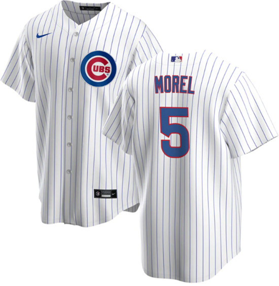 Chicago Cubs #5 Christopher Morel Chicago White Cool Base Stitched Baseball Jersey