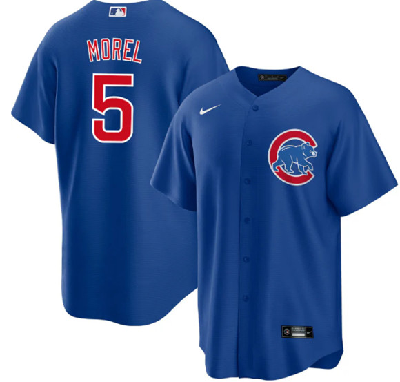 Chicago Cubs #5 Christopher Morel Chicago Blue Cool Base Stitched Baseball Jersey