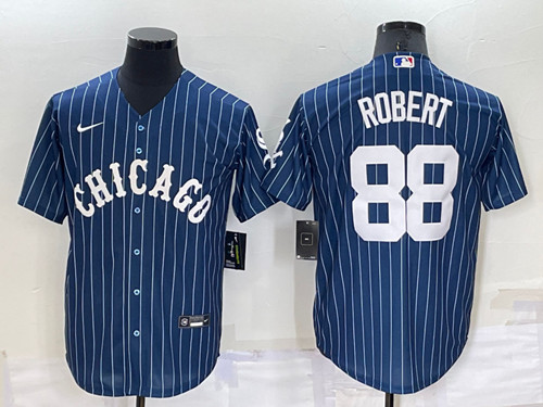 Chicago White Sox #88 Luis Robert Navy Cool Base Stitched Jersey