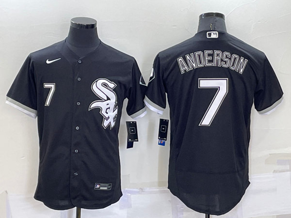 Chicago White Sox #7 Tim Anderson Black Flex Base Stitched Jersey