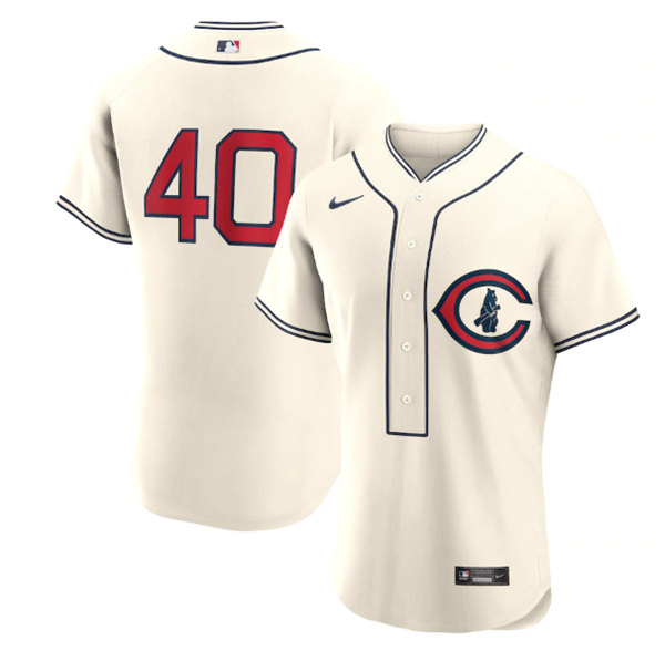 Chicago Cubs #40 Willson Contreras Cream 2022 Field Of Dreams Stitched Baseball Jersey