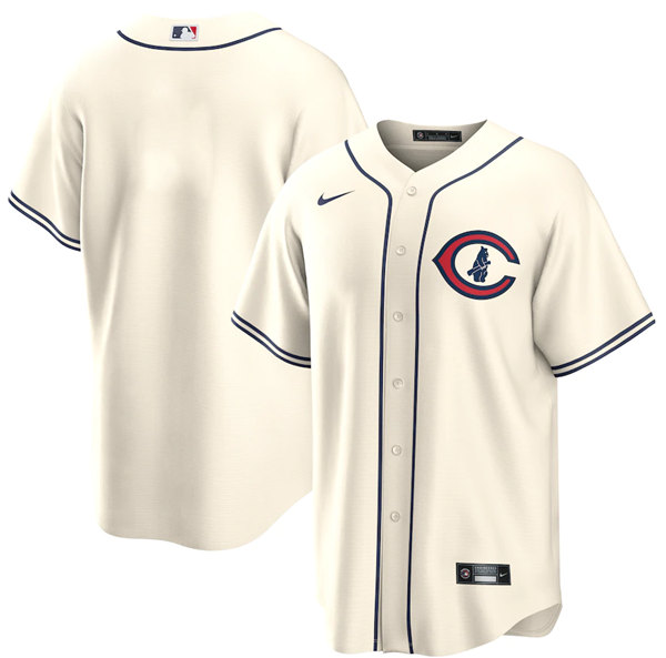 Chicago Cubs Blank Cream 2022 Field Of Dreams Cool Base Stitched Baseball Jersey