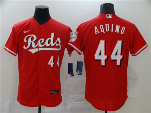 Cincinnati Reds #44 Aristides Aquino Reds Flex Base Stitched Jersey
