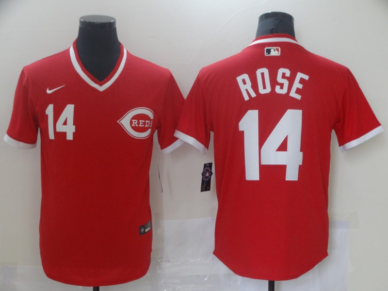 Cincinnati Reds #14 Pete Rose Red Cool Base Stitched Jersey