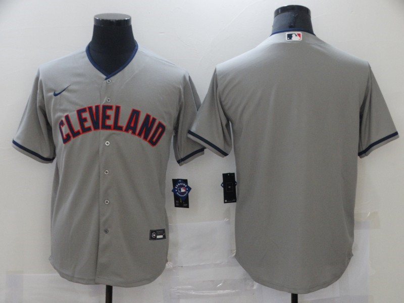 Cleveland Indians Grey Cool Base Stitched Jersey