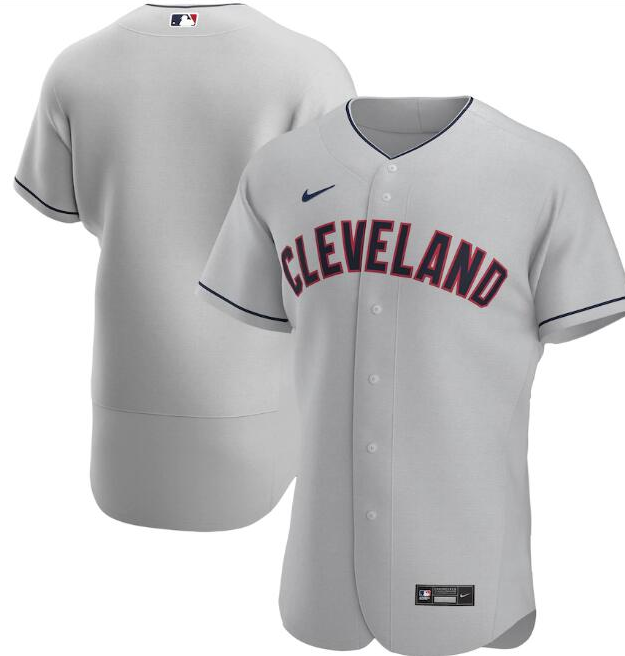 Cleveland Indians Grey Flex Base Stitched Jersey