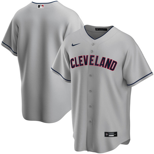 Cleveland Indians Blank Grey Cool Base Stitched Jersey