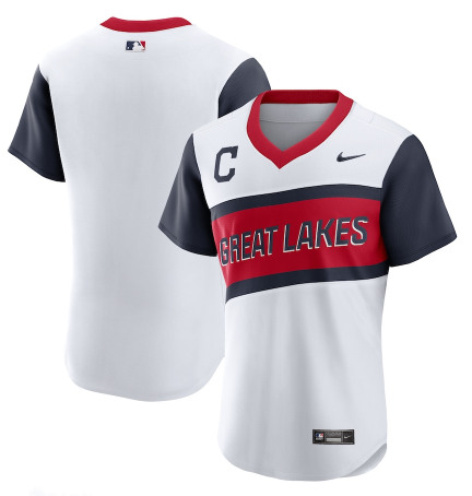 Cleveland Indians Blank 2021 White Little League Classic Home Flex Base Stitched Baseball Jersey