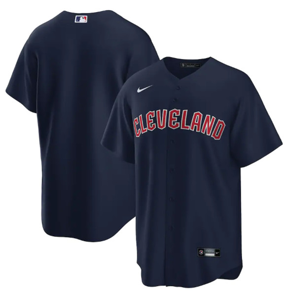 Cleveland Guardians Navy Cool Base Stitched Baseball Jersey