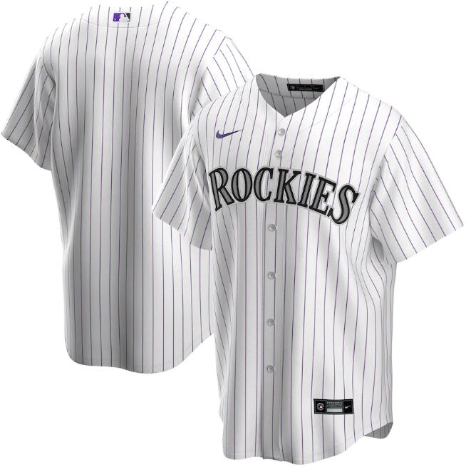 Colorado Rockies White Cool Base Stitched Jersey
