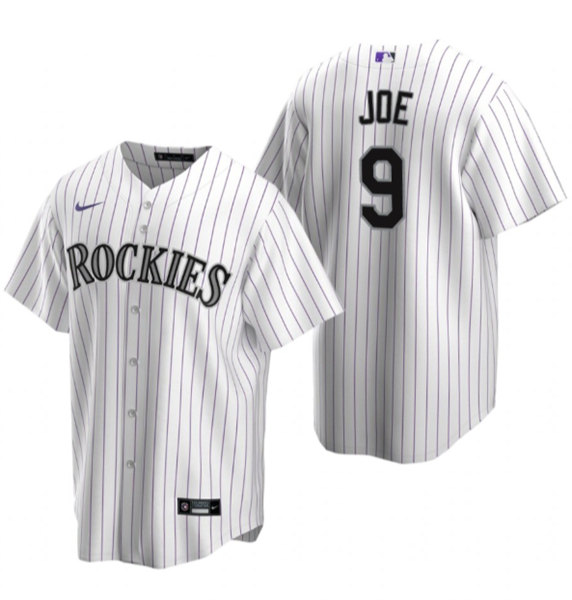 Colorado Rockies #9 Connor Joe White Stitched Baseball Jersey