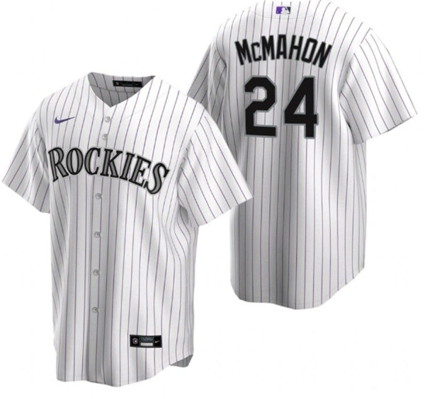 Colorado Rockies #24 Ryan McMahon White Stitched Baseball Jersey