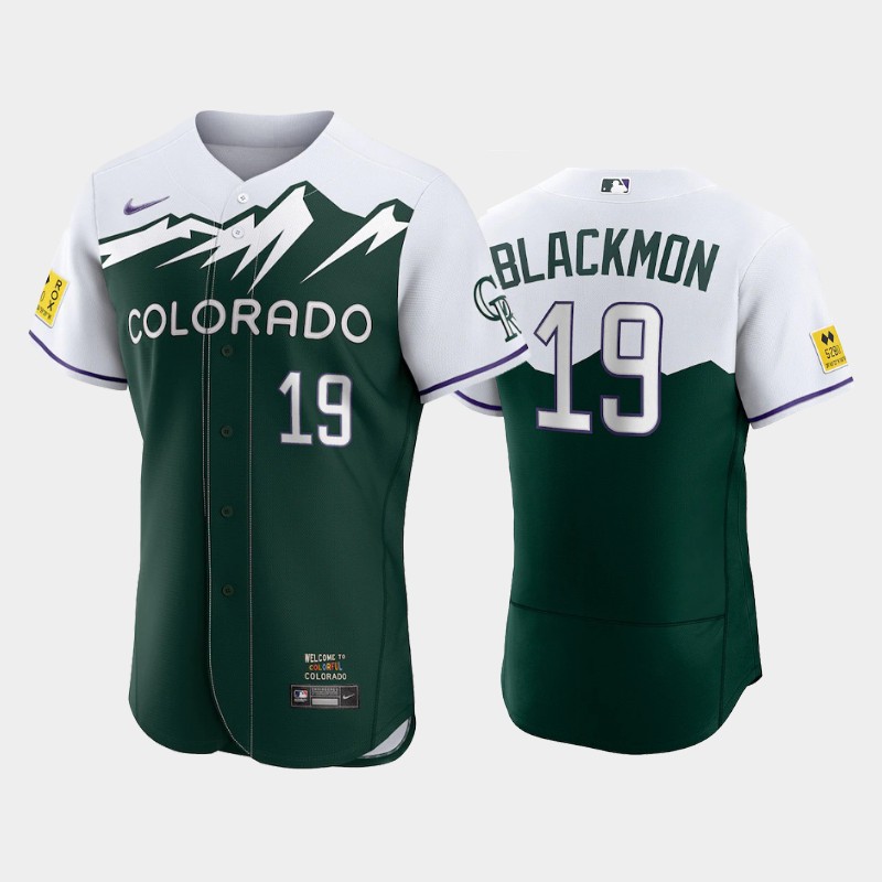 Colorado Rockies #19 Charlie Blackmon 2022 Green City Connect Flex Base Stitched Jersey
