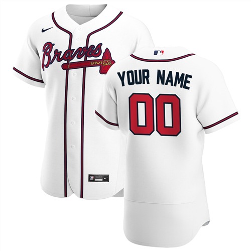 Atlanta Braves Customized Authentic Stitched MLB Jersey