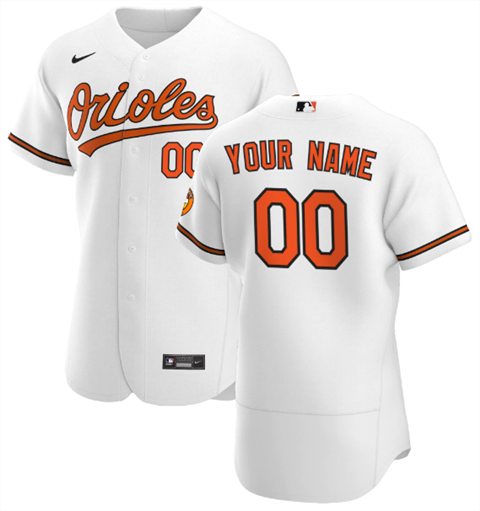 Baltimore Orioles Customized Authentic Stitched MLB Jersey