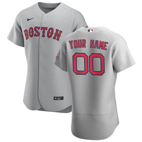 Boston Red Sox Customized Authentic Stitched MLB Jersey