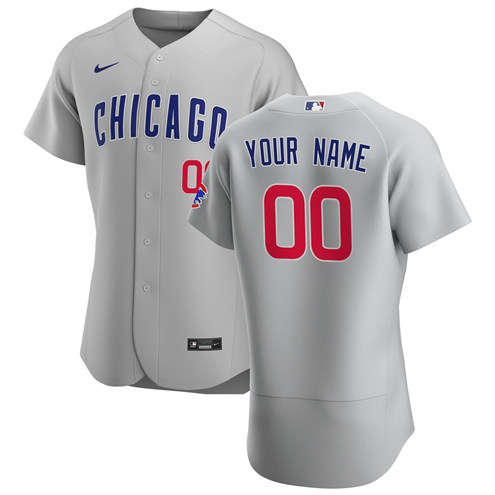 Chicago Cubs Customized Authentic Stitched MLB Jersey