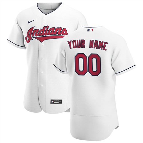 Cleveland Indians Customized Authentic Stitched MLB Jersey