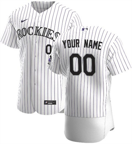 Colorado Rockies Customized Authentic Stitched MLB Jersey