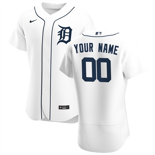 Detroit Tigers Customized Authentic Stitched MLB Jersey