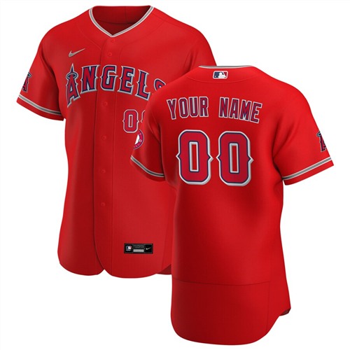 Los Angeles Angels Customized Authentic Stitched MLB Jersey