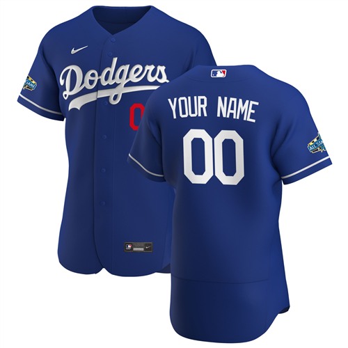 Los Angeles Dodgers Customized Authentic Stitched MLB Jersey