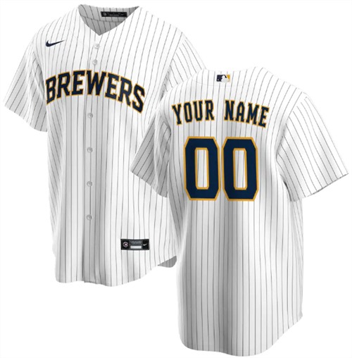 Milwaukee Brewers Customized Stitched MLB Jersey