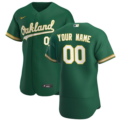 Oakland Athletics Customized Authentic Stitched MLB Jersey