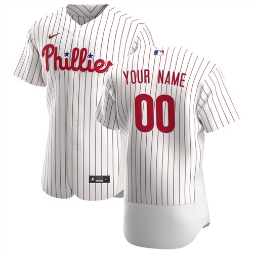 Philadelphia Phillies Customized Authentic Stitched MLB Jersey