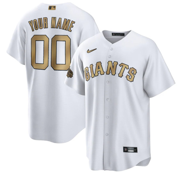 San Francisco Giants Customized Custom White 2022 All-Star Cool Base Stitched Baseball Jersey