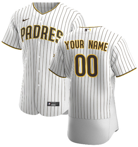San Diego Padres Customized Authentic Stitched MLB Jersey