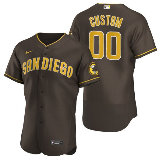 San Diego Padres Customized 2020 Brown Stitched MLB Jersey