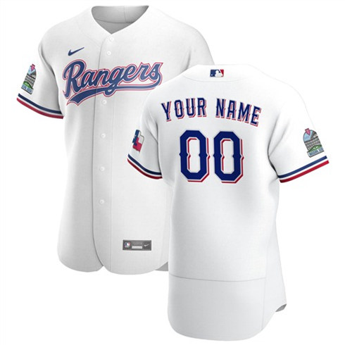 Texas Rangers Customized Authentic Stitched MLB Jersey