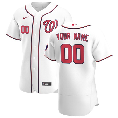 Washington Nationals Customized Authentic Stitched MLB Jersey