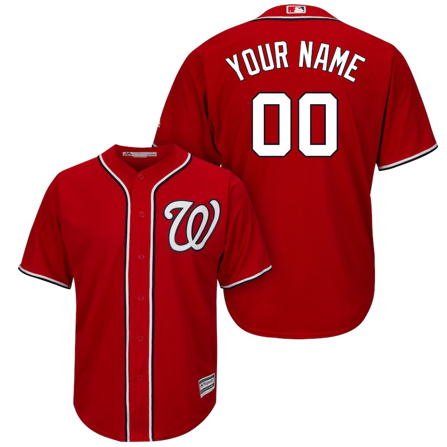 Washington Nationals 2020 Red Customized Stitched MLB Jersey