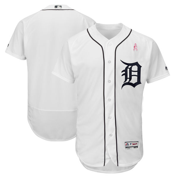 Detroit Tigers White 2018 Mother's Day Flexbase Stitched Jersey