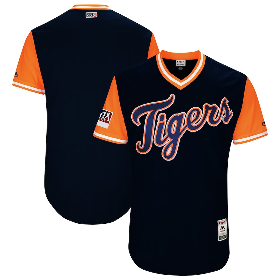 Detroit Tigers Majestic Navy Orange 2018 Players' Weekend Team Jersey