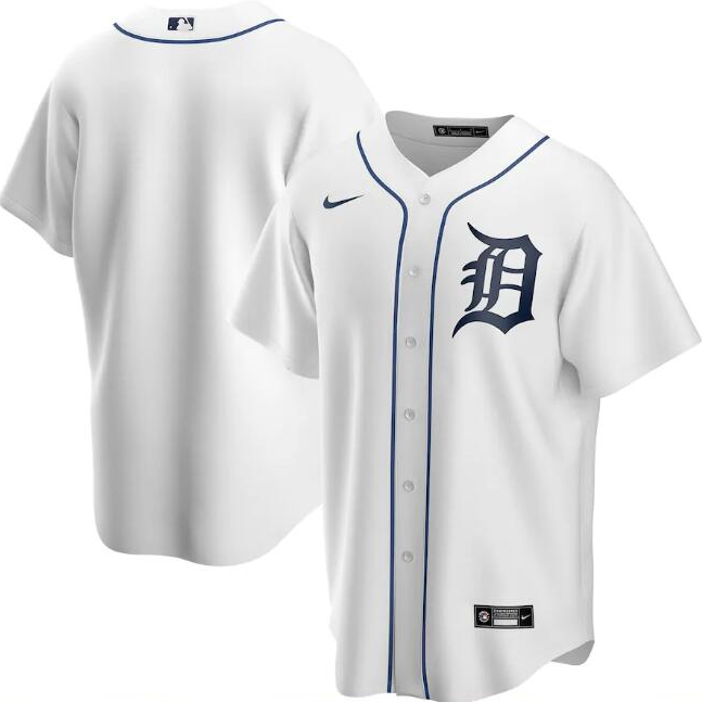 Detroit Tigers White Cool Base Stitched Jersey