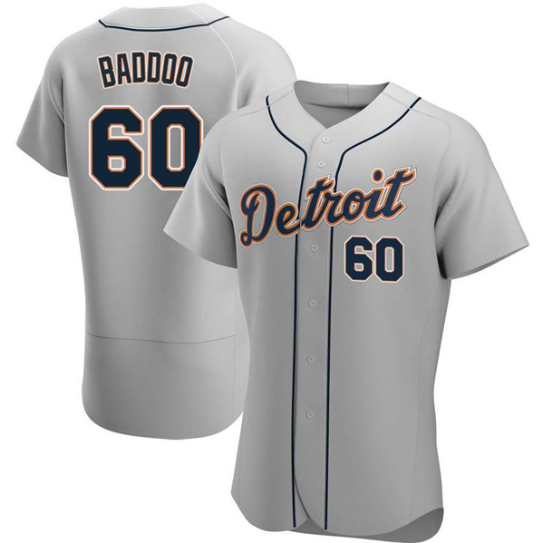 Detroit Tigers #60 Akil Baddoo Gray Flex Base Stitched Jersey