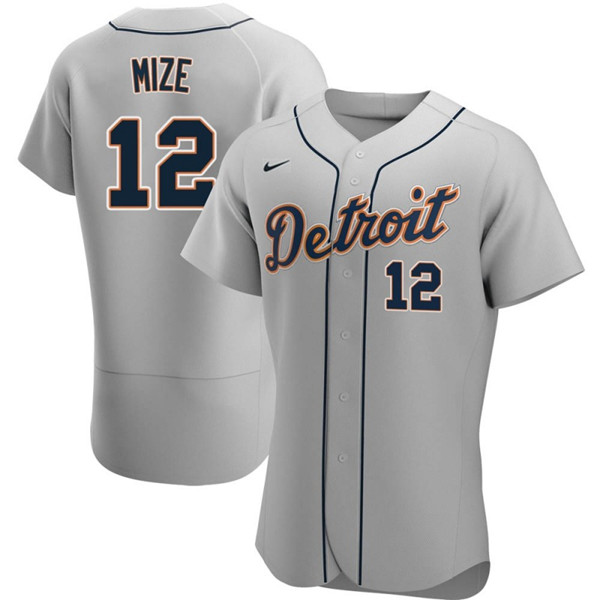 Detroit Tigers #12 Casey Mize Gray Flex Base Stitched Jersey
