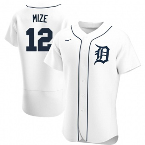 Detroit Tigers #12 Casey Mize White Flex Base Stitched Jersey