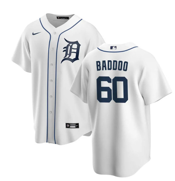 Detroit Tigers #60 Akil Baddoo White Cool Base Stitched Jersey