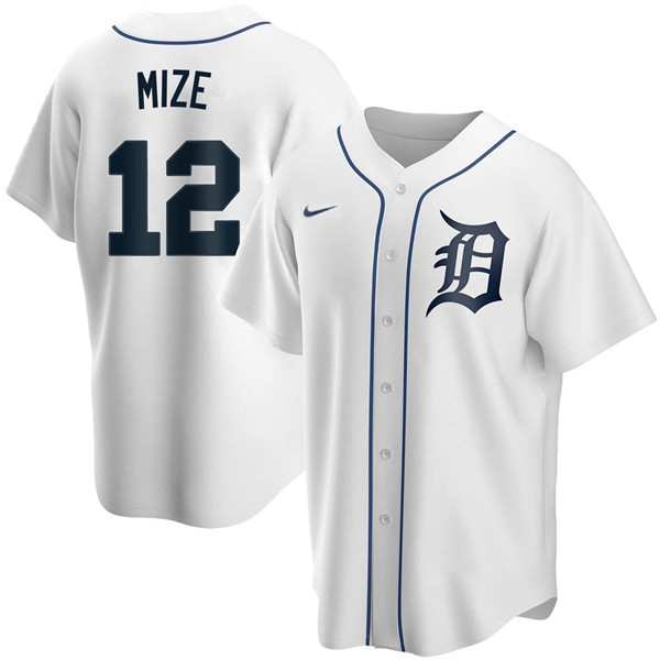 Detroit Tigers #12 Casey Mize White Cool Base Stitched Jersey