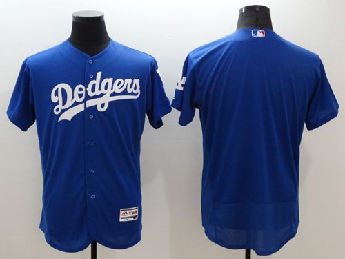Dodgers Blank Blue Flexbase Authentic Collection Stitched Jersey