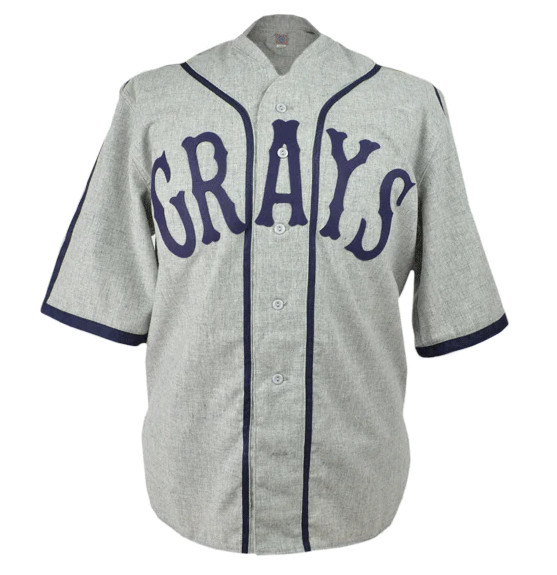 Homestead Grays Gray Stitched Baseball Jersey