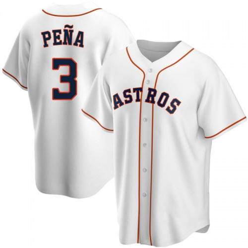 Houston Astros #3 Jeremy Pena White Cool Base Stitched Jersey
