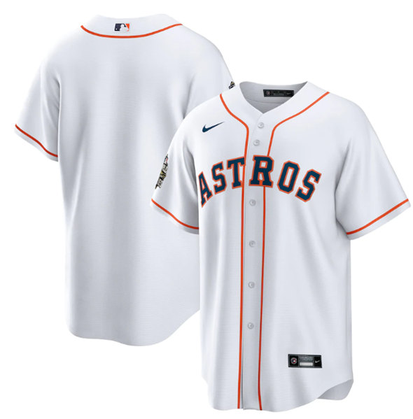 Houston Astros Blank White 2022 World Series Home Stitched Baseball Jersey