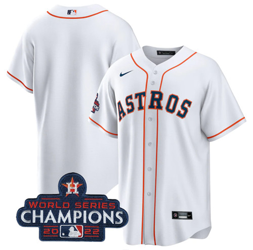 Houston Astros Blank White 2022 World Series Champions Home Stitched Baseball Jersey
